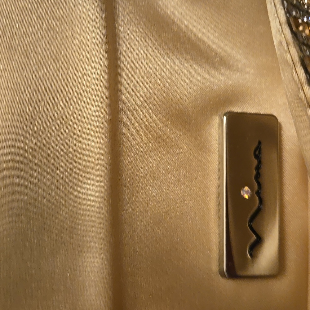 Nina Rose Gold And Silver Elegant Clutch - Picture 6 of 17